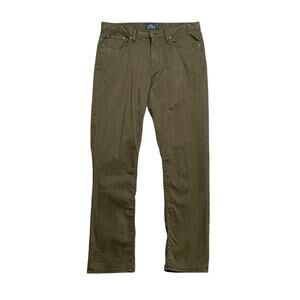 Lucky Brand Pants Mens 34 Basil Green Cotton Blend 410 Athletic Fit Casual Chino